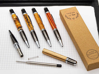 Kugelschreiber aus Holz "ROTATE" außergewöhnlich Dirk edle holzkugelschreiber KugelschreiberHolzallerliebst.shop