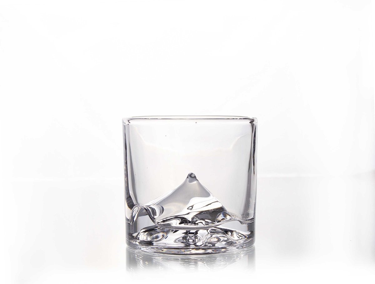 Robustes Whiskyglas “Mount Everest” im 4er-Set Berge Glas everest Geschenk whiskyglasHolzallerliebst.shop